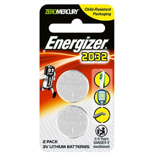 Energizer Coin Cell Battery Twin Pack - 3v Lithium Batteries - CR2032- FREE POST