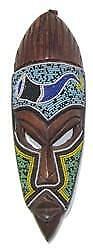 African Ghana Beaded Mask 3.75 Inch Strand wide Handmade