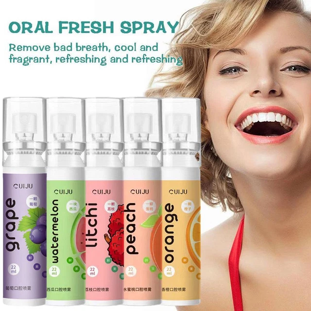 Antibacterial Sugarfree Fruity Fresh Breath Freshener Breath Spray Bad I4F6