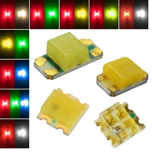SMD LEDs 2 Chip STEUERBAR / DUO-LED Smds multicolour Bi-Color mini 0603... Lok
