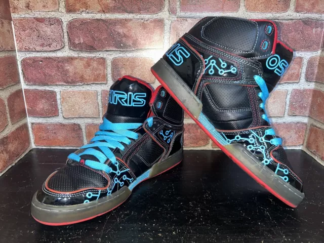 Osiris Nyc83 Tron Bronx Skater Shoes Scally Used Worn Trashed Mens Sz 10.5