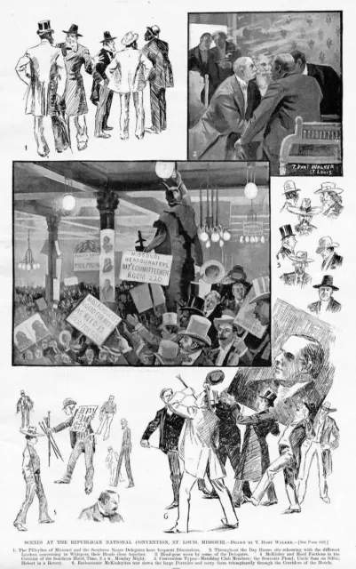 REPUBLICAN NATIONAL CONVENTION, ST. LOUIS, MISSOURI, NEGRO DELEGATES, McKINLEY