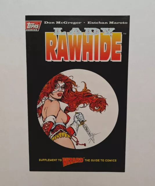 LADY RAWHIDE ASHCAN #1 Wizard Supplement (1995, TOPPS) Vintage Mini Comic VF/NM