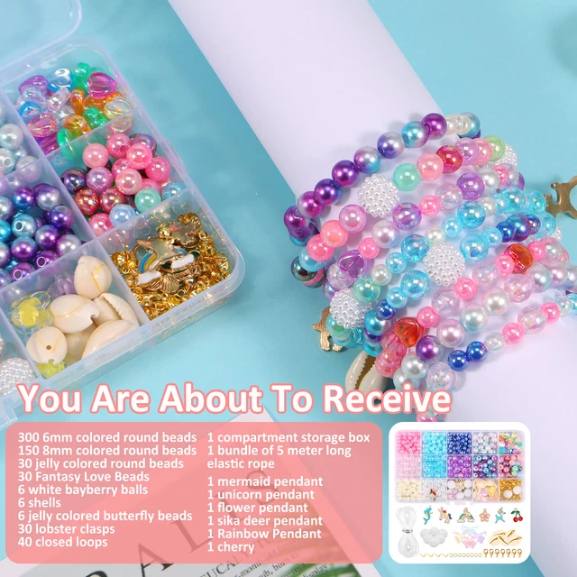 606PCS JEWELRY MAKING Kits for Kids Adults DIY Beads Necklaces Bracelet