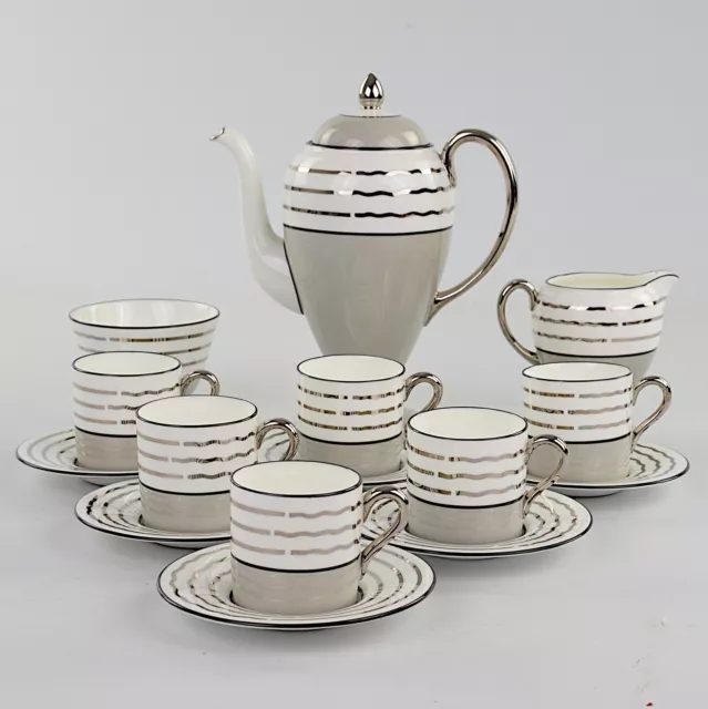 Wedgwood, Art Deco Coffee Set, Moonlight