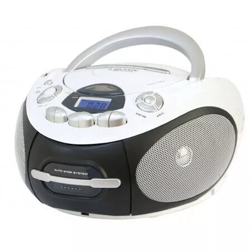 Majestic AH2387R Boom Boîte Compact Et Portable Avec Lecteur CD Et MP3