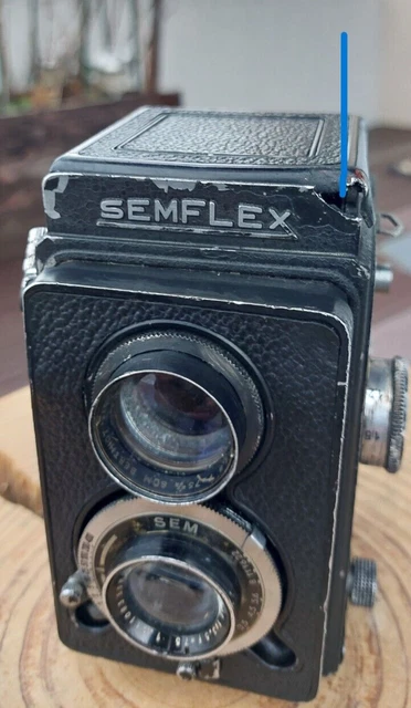 Appareil Photo Argentique SEMFLEX SEM Orec – Noir, Avec étui Cuir (pour Pièces)