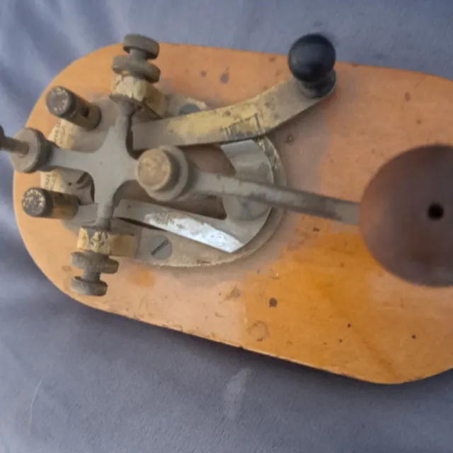 Vintage Brass Morse Code Key