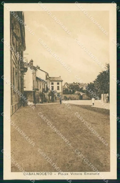 Alessandria Casalnoceto Piazza Vittorio Emanuele cartolina RB7127