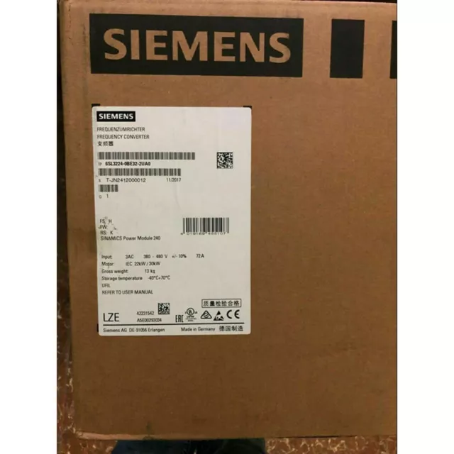 New Siemens 6SL3 224-0BE32-2UA0 6SL3224-0BE32-2UA0 G120 PM 240 Power Module