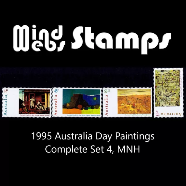 Australian Decimal Stamps 1995 Australia Day Galleries, Complete Set 4, MNH