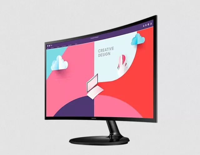 SAMSUNG S27C364EAU 69cm 27 Zoll FullHD Curved Monitor Bildschirm HDMI 4ms 75Hz