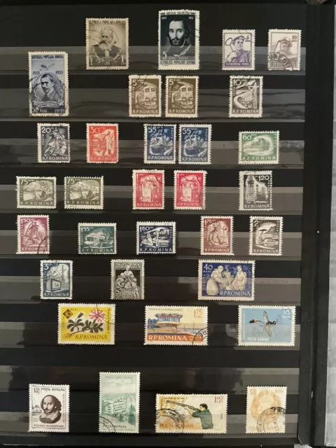 Schönes Lot gestempelter Briefmarken aus Rumänien meist 1950er bis 1970er Jahre