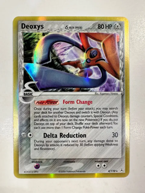 Pokemon Card Deoxys Delta Species Defense Forme EX Holon Phantoms 4/110 Holo