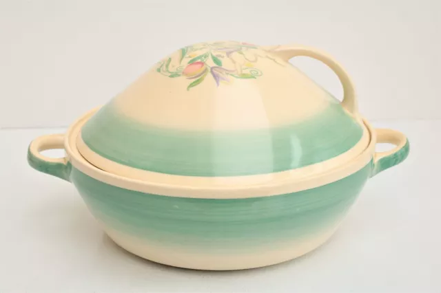 Susie Cooper Vegetable Tureen Art Deco Dresden Spray Pattern England 1930s