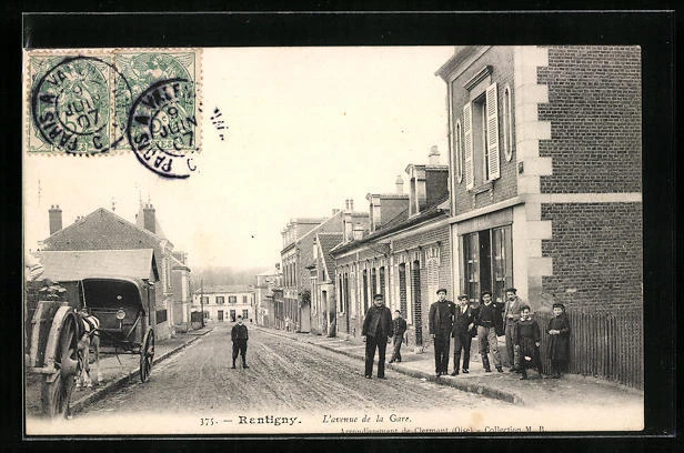 CPA Rantigny, L´avenue de la Gare