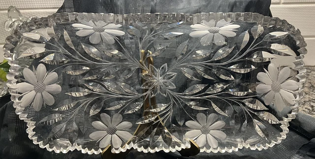 ABP Large Server Relish Dish Signed Clark! Magna Charta Pattern* ABP Large Server Relish Dish Signed Clark! Magna Charta Pattern*