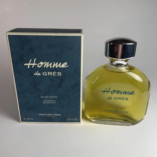 Homme De Gres EDT para hombre 125 ml/4,2 oz spray nuevo con caja descontinuada