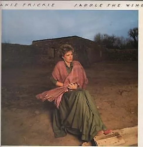 Janie Frickie Saddle In the Wind LP vinyl UK Cbs 1988 sleeve has sticker mark on