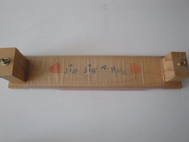 Rug Making Jig Wood Jig Jig A Rug With Instructions Rug Weaving Hand Crafted
