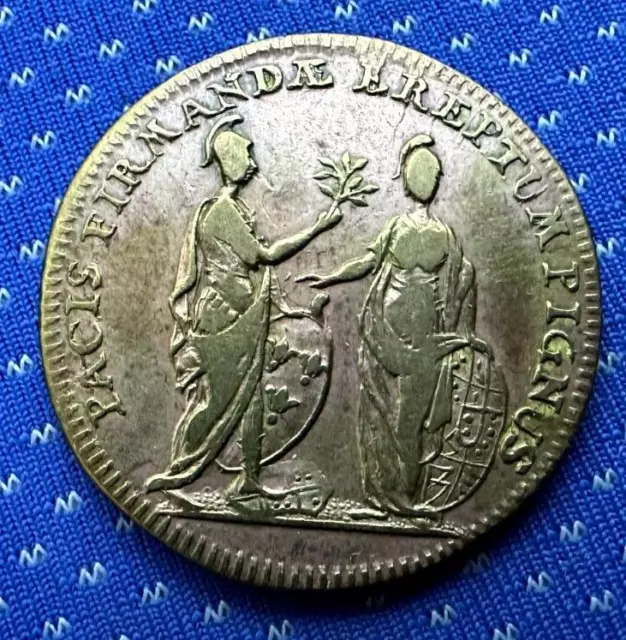 France 18th Century Token Frankreich Jeton Louis XV Genuine    #MX142