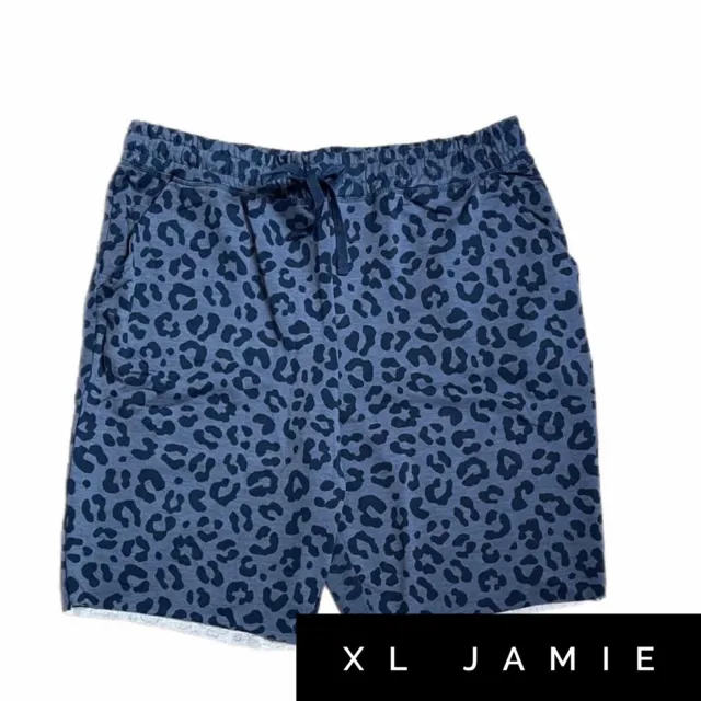NWT - LULAROE - Jamie Shorts - Blue Leopard Print - XL £29.40