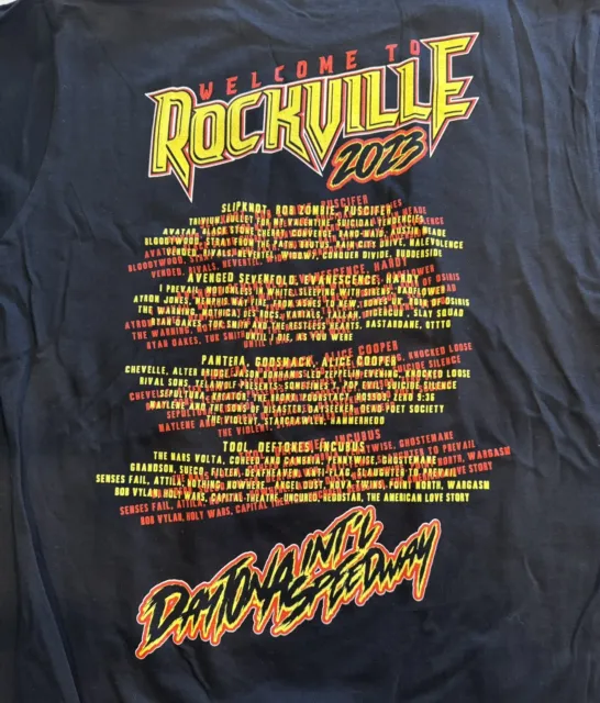 Welcome to Rockville shirt M 2023 Pantera Incubus Rob Zombie Slipknot TOOL