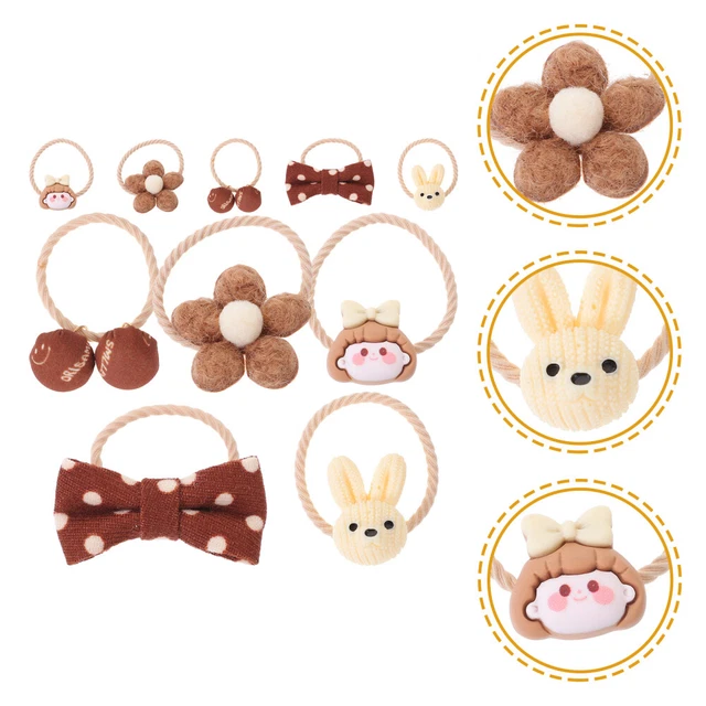 5 Pairs Pony Tail Holders Ponytail Hair Cuff Small Rubber Band