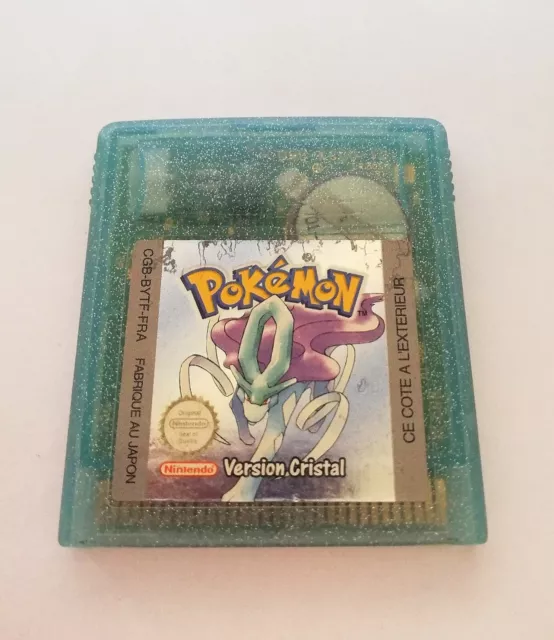 Pokémon Version Cristal - Nintendo Game Boy Color Fonctionnement Ok   Rare...!!