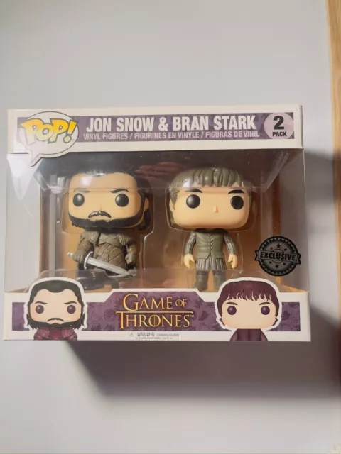 Funko POP! Game of Thrones Jon Snow & Bran Stark 2 Pack Neu & OVP - Rare