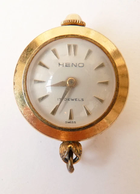 Montre Pendentif ORNATA Mécanique Vintage - Plaqué Or, Mouvement Suisse, Occasion