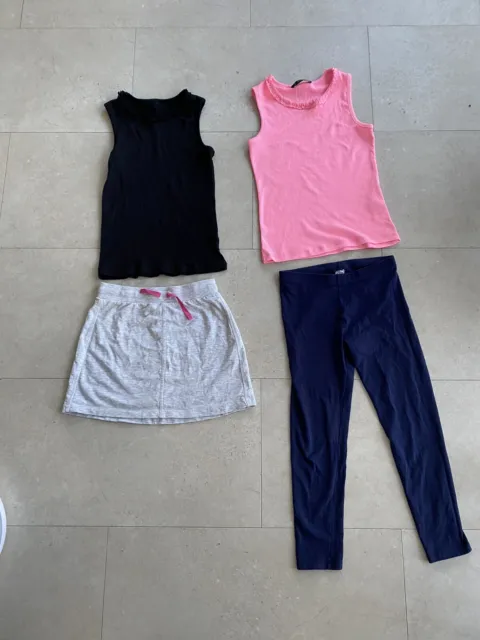 Girls Age 9-10 Clothes Bundle Leggings / T-shirts