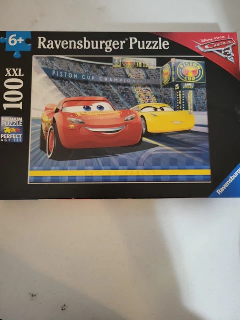 RAVENSBURGER PUZZLE DISNEY Pixar Cars Piston Cup Championship 100 XXL ...