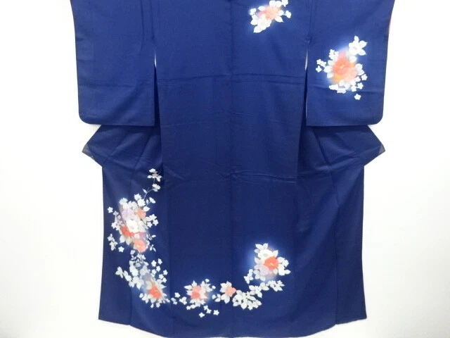 6555293: Japanese Kimono / Vintage Homongi / Floral Plants