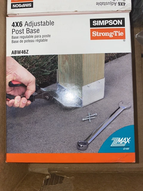 Simpson Strong ABW46Z, 4x6 Adjustable Post Base