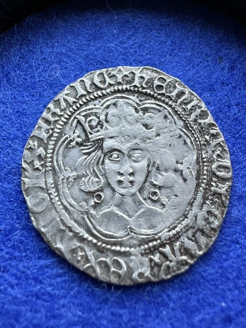 Henry VI Silver Groat Annulet/Rosette-Mascle Mule Hammered Coin