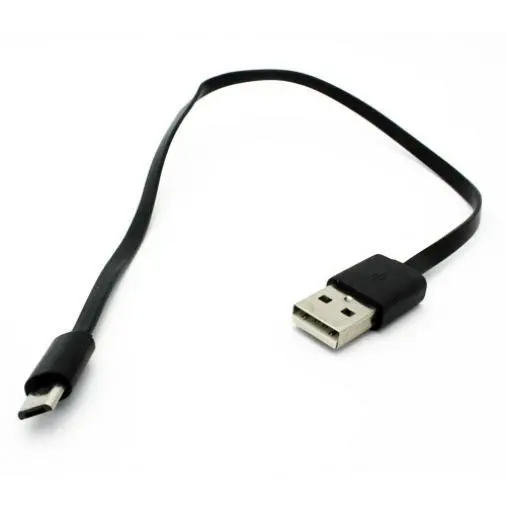 SHORT USB CABLE MICROUSB CHARGER CORD POWER WIRE FLAT FAST for PHONES & TABLETS