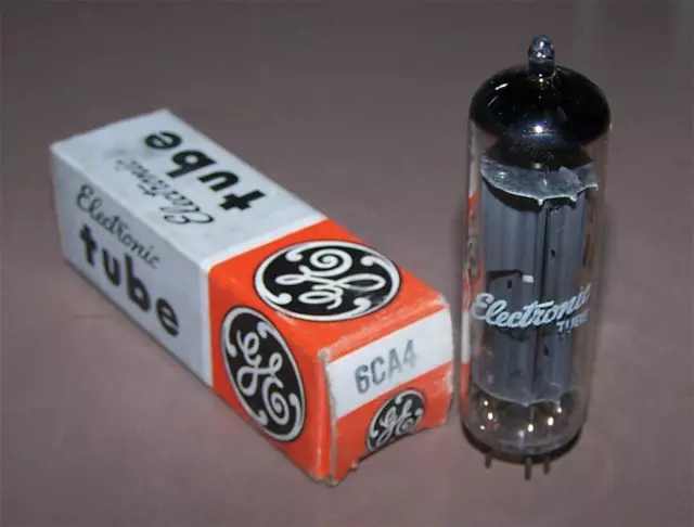 1 vintage NOS Mullard (labelled GE) 6ca4 EZ81 tubes  -tested-