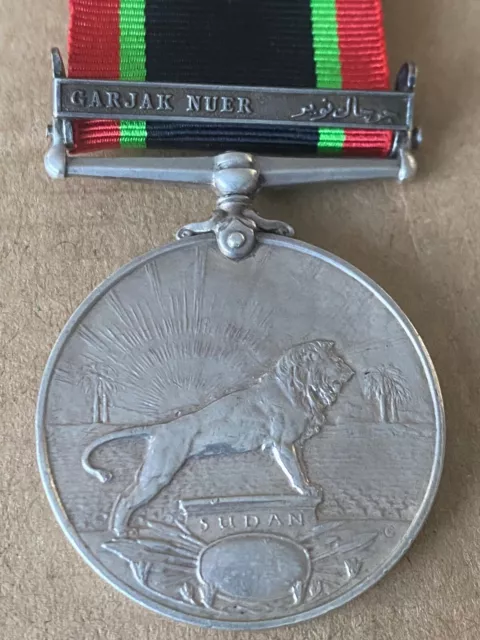 British Khedive’s Sudan Campaign Medal Garjak Nuer Clasp 1St Type Rare