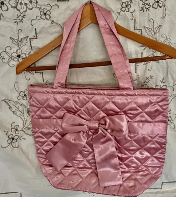 NaRaYa Pink Quilted Shoulder Tote Bag -New