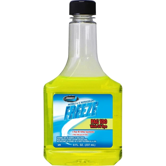 Johnsen PAG 100 + UV Dye A/C Compressor Refrigerant Oil R134a 8oz | 01 Bottle