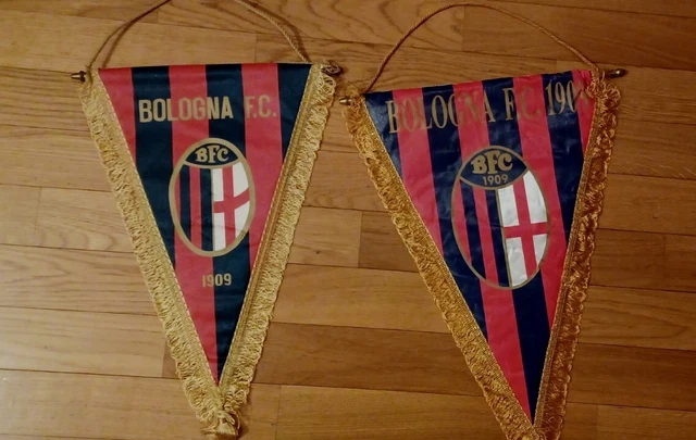 Lotto Gagliardetti Bologna Set Pennants Fanion Wimpel Maglia Bologna Collezione