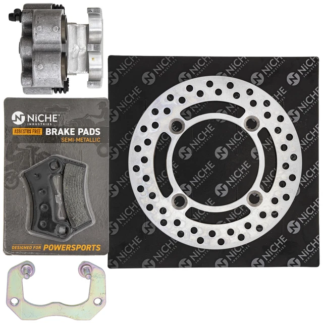 NICHE Rear Left Brake Rotor Caliper Pad Set for Polaris RZR 4 900 5254272