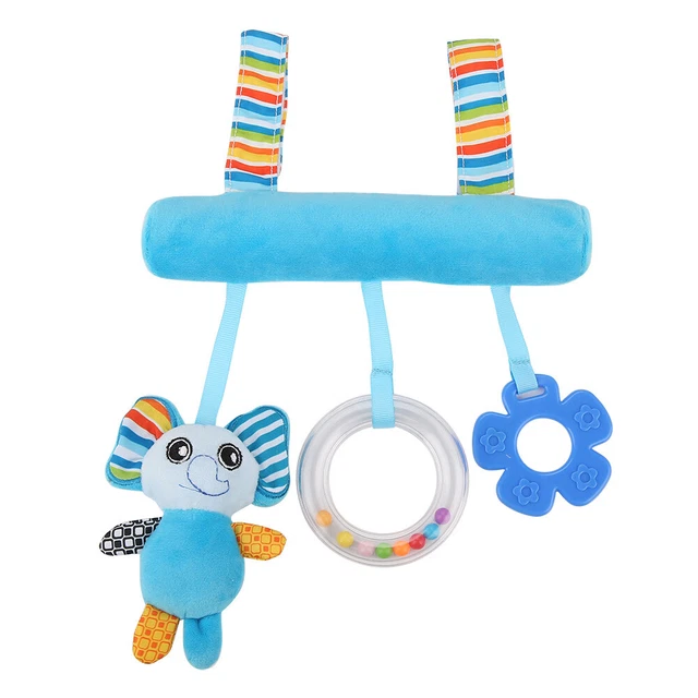 ECM Colorful Baby Crib Stroller Hanging Toys Plush Toy Soft Cute Animal Rattle T
