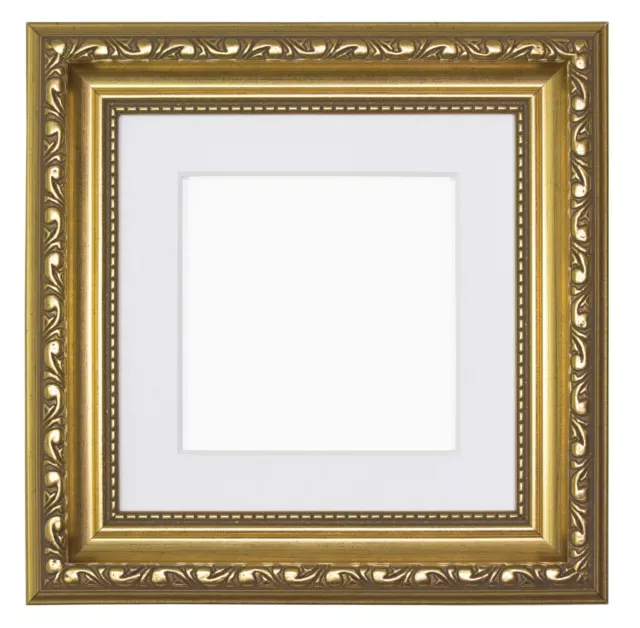 Instagram Square Ornate Shabby Chic Picture frame photo frame Poster With Mount