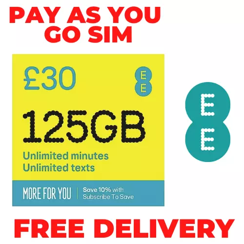 EE SIM Card PAYG Nano/Micro/Standard TRIO SIM CARD Pay As You Go Ee/ee UK