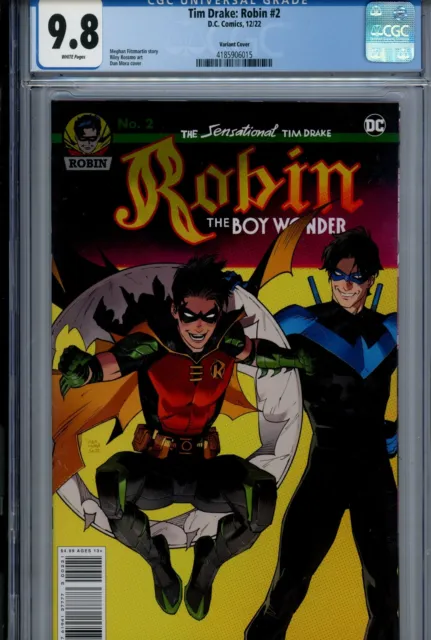 Tim Drake Robin #2 DC CGC 9.8 NM/M (2022) Dan Mora Variant