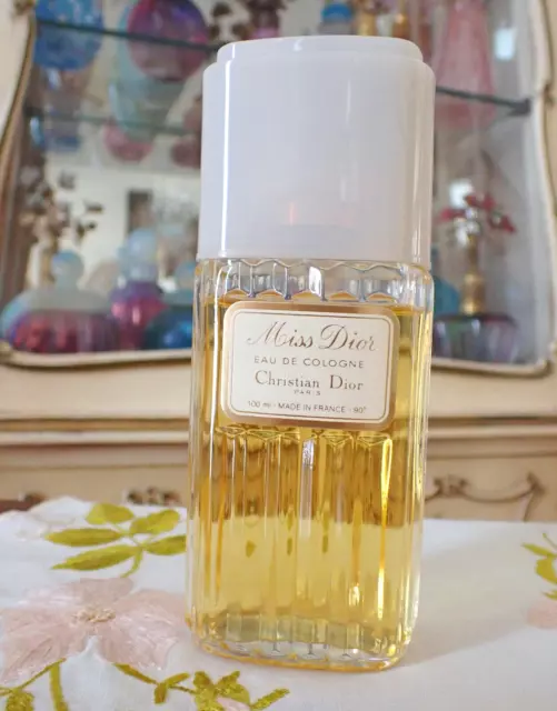 VTG 1970s Christian Dior MISS DIOR EDC Eau de Cologne 90° 3.4 Oz 100ml Spray 2