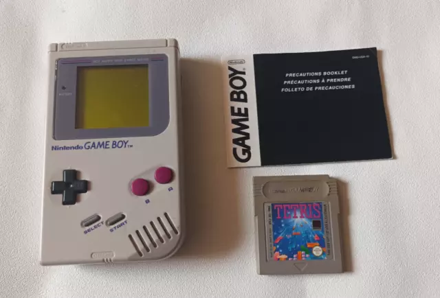 Nintendo Game Boy Dmg 01 Pal Tre Bon Etat Fonctionnelle Image/Son+Notice+Tetris.