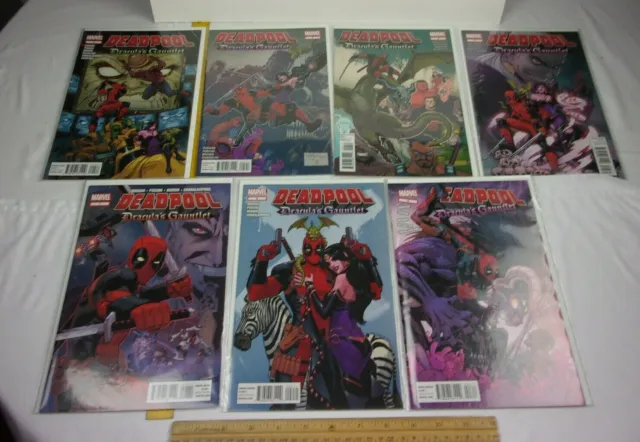 Deadpool Dracula's Gauntlet 1 2 3 4 5 6 7 VF/NM Marvel comic book lot of 7 1st p